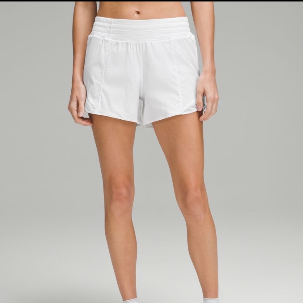 Lululemon hotty hot high rise short in white
